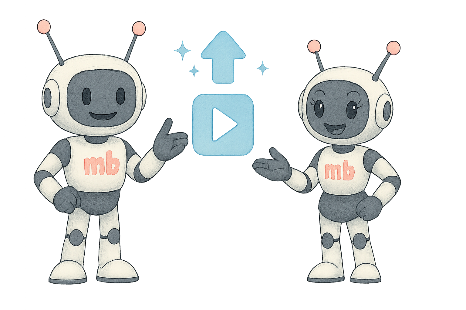 Robô meu.bot convidando para uma demonstração