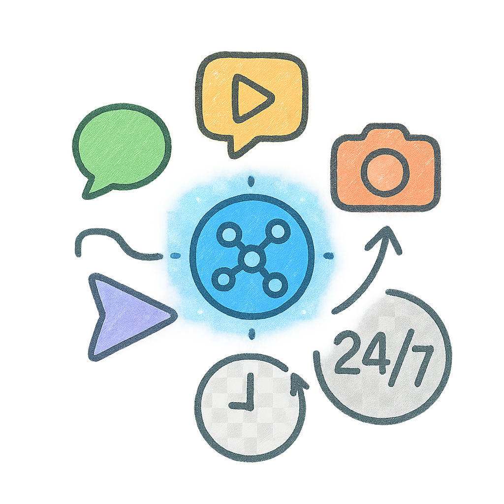 Atendimento Omnichannel Real e 24/7